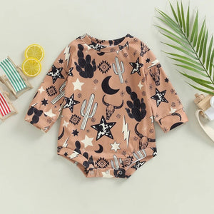 Western Long Sleeve Bodysuit | Western Bodysuit | Baby Clothes