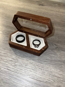 Wood Wedding Ring Box