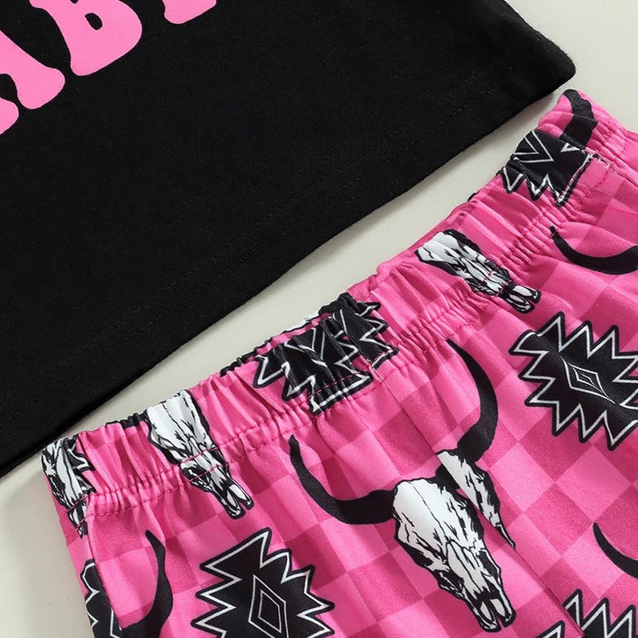 Load image into Gallery viewer, I Wanna Be A Cowboy Baby Shirt &amp; Pants Set | Western Girl Clothes