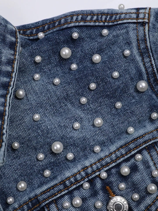 Load image into Gallery viewer, Mrs Pearl Denim Jacket