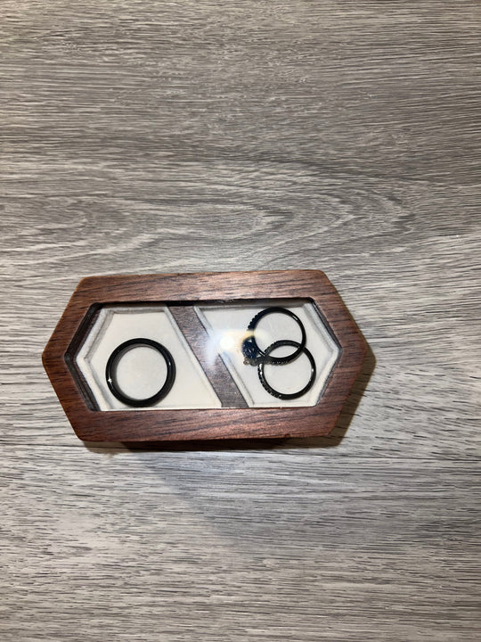 Load image into Gallery viewer, Wood Wedding Ring Box