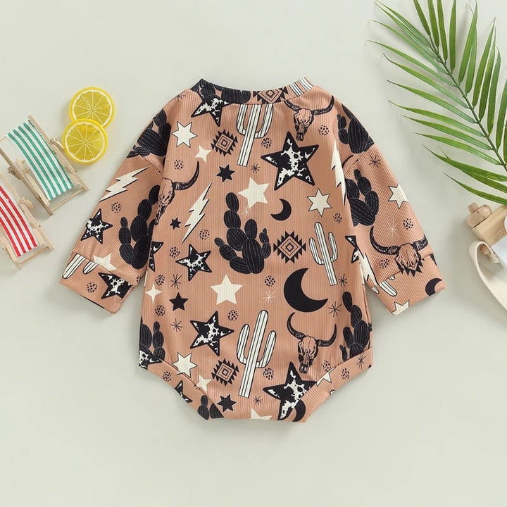 Load image into Gallery viewer, Western Shirt | Western Long Sleeve Bodysuit | Western Bodysuit | Baby Clothes