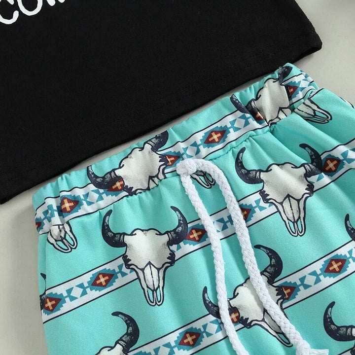 Load image into Gallery viewer, The World Needs More Cowboys Shirt &amp; Pants Set | Western Boy Clothes