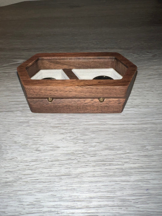 Load image into Gallery viewer, Wood Wedding Ring Box