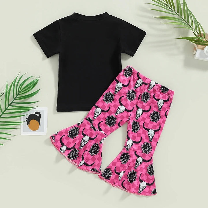 Load image into Gallery viewer, I Wanna Be A Cowboy Baby Shirt &amp; Pants Set | Western Girl Clothes