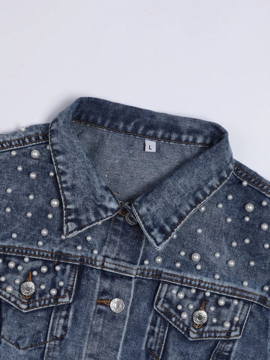 Load image into Gallery viewer, Mama Pearl Denim Jacket