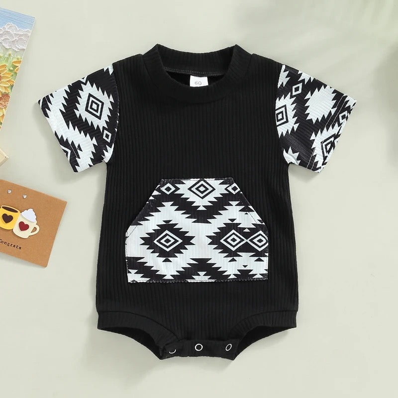 Aztec Bodysuit | Western Bodysuit | Baby Boy Clothes