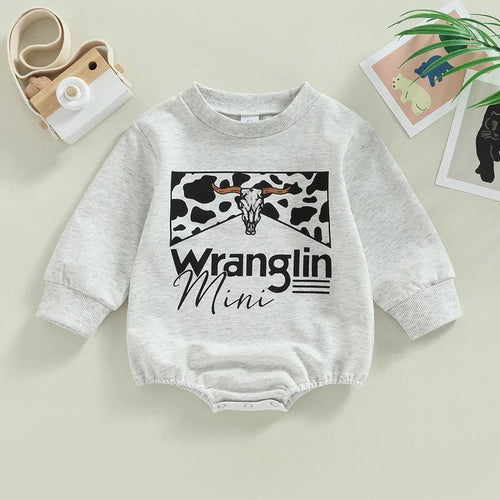 Wranglin Mini Bodysuit | Western Bodysuit | Baby Girl Clothes | Western Shirt |