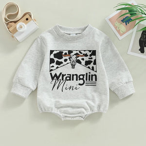 Wranglin Mini Bodysuit | Western Bodysuit | Baby Girl Clothes