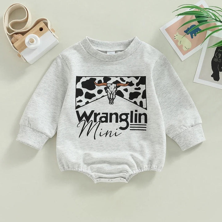 Load image into Gallery viewer, Wranglin Mini Bodysuit | Western Bodysuit | Baby Girl Clothes | Western Shirt |