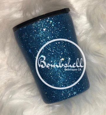 Blue Glitter Tumblers