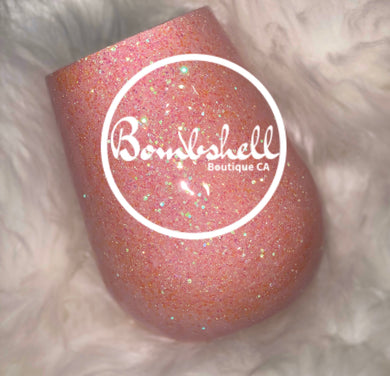 Light Pink Glitter Tumblers