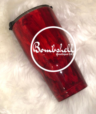 Marble Red Tumbler