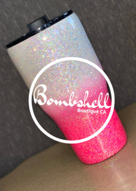 Pink Glitter Tumbler