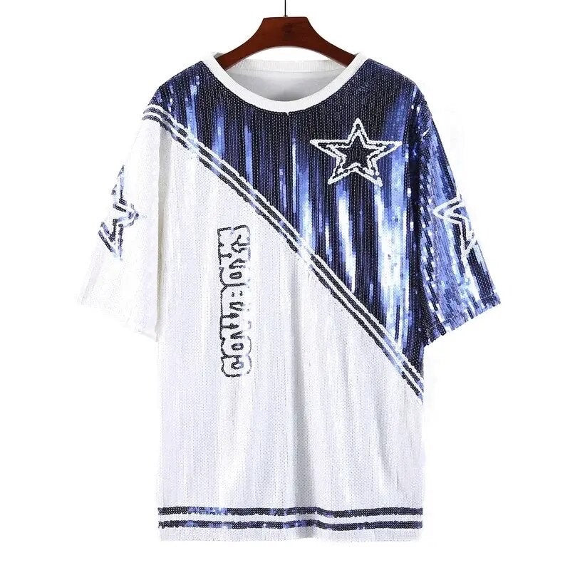Dallas Cowboys Sparkly Sequin Dress – Bombshell Boutique LV